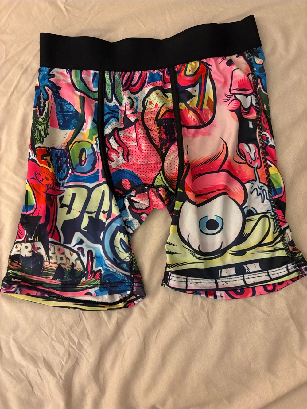 PSD Mens Multicolor Graphic Compression Shorts